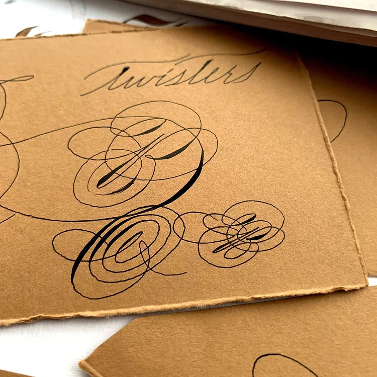 Sandy Brown & Beige Paper Set - Oriandcalli