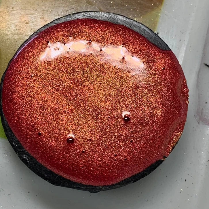 Fluorescent Pink Gold Multi Shaded - Oriandcalli