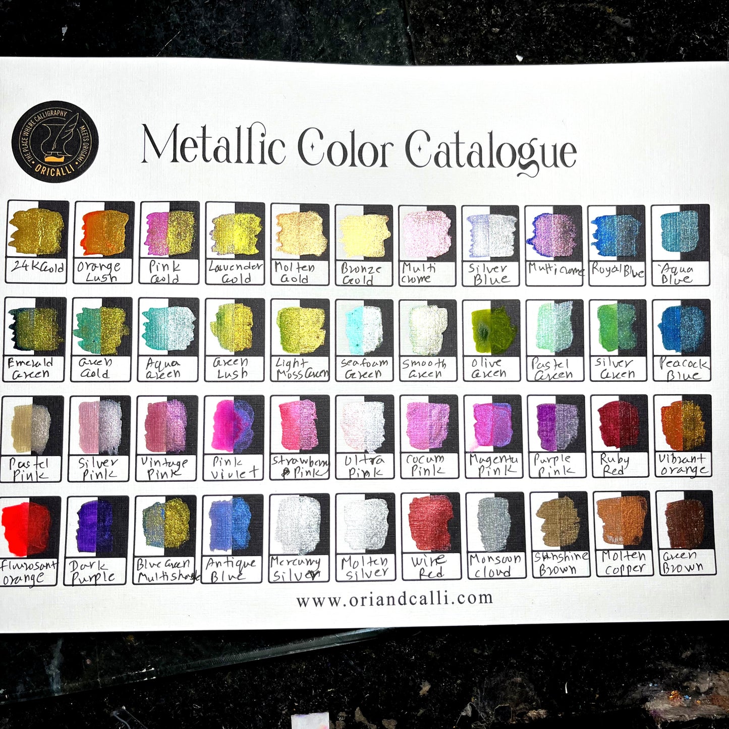 Metallic paint set - Oriandcalli