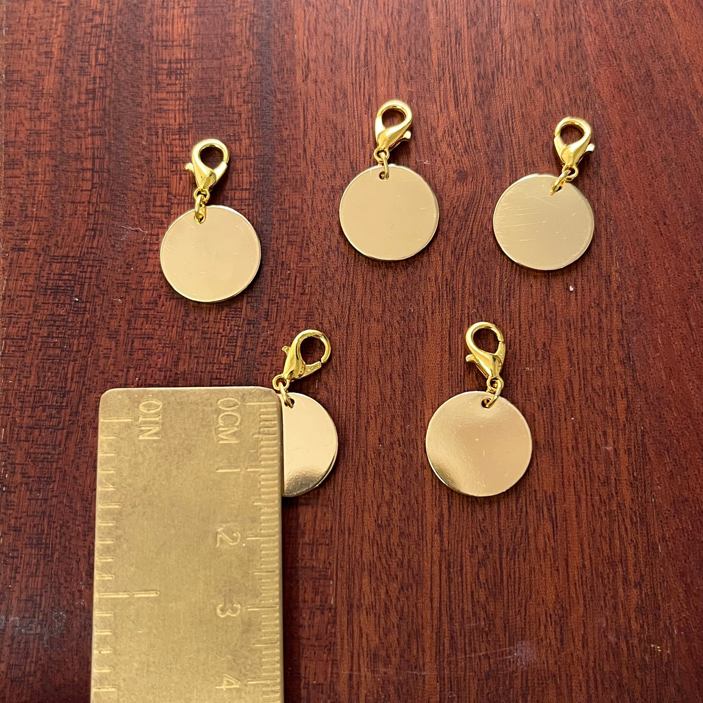 Empty metal pendants set - Oriandcalli