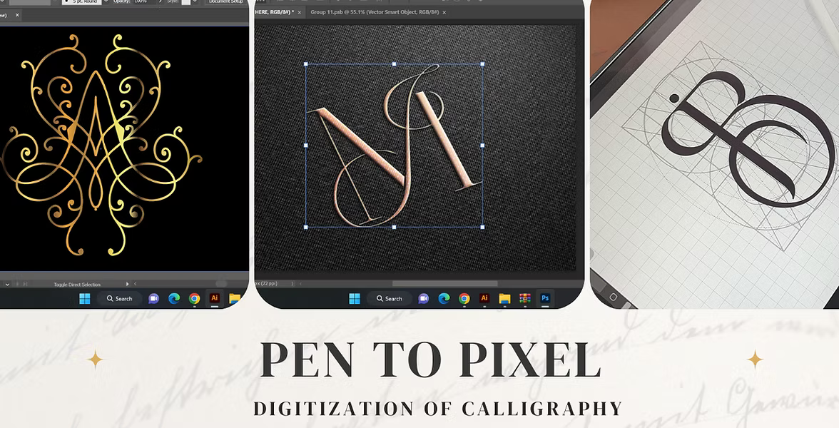 Digitization of calligraphy  (Pre- recorded, Self-paced) - Oriandcalli