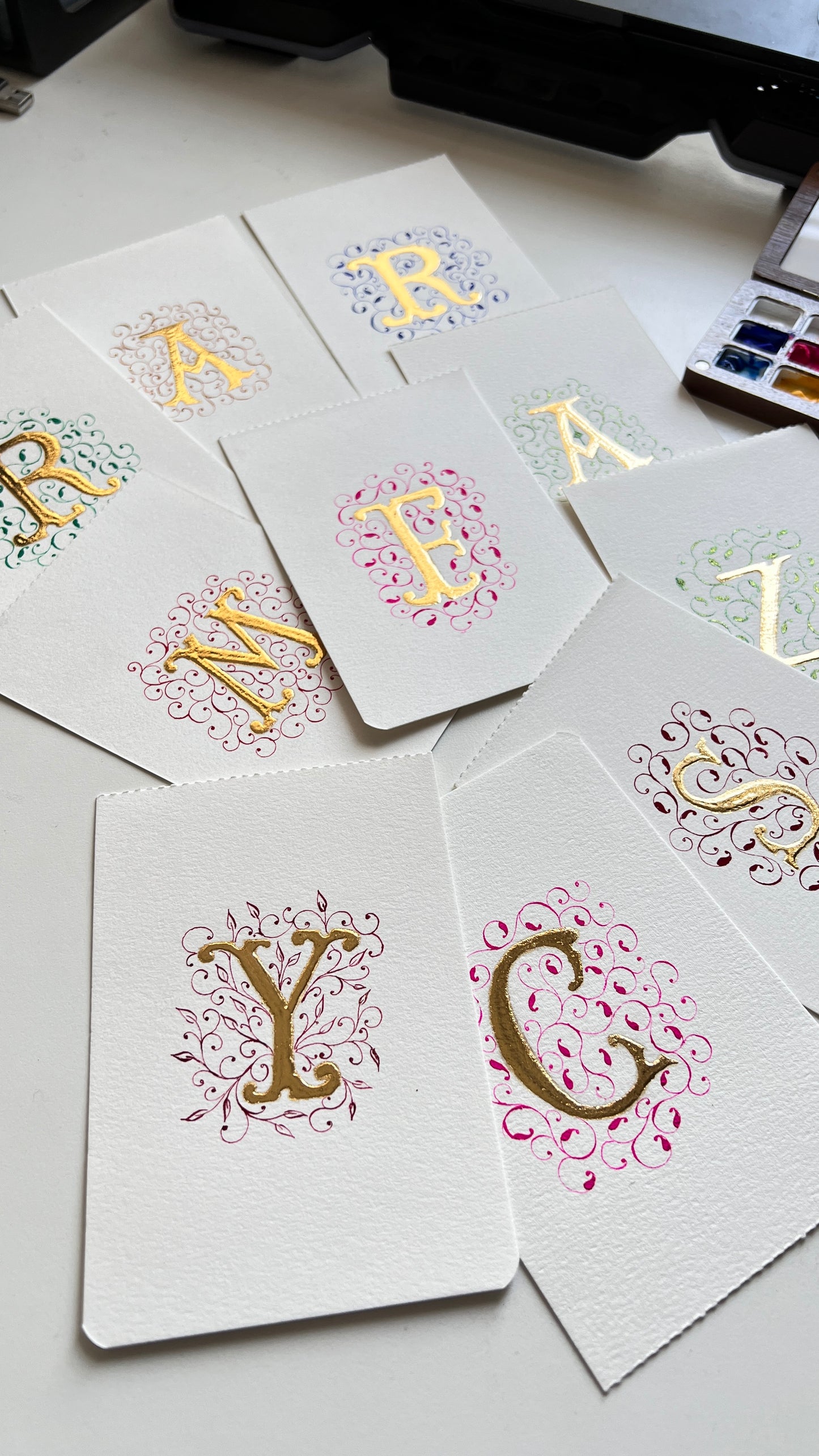 Dreaming ink samplers - Oriandcalli