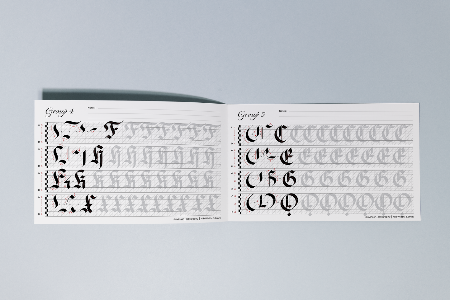 Fraktur Calligraphy Workbook - Oriandcalli