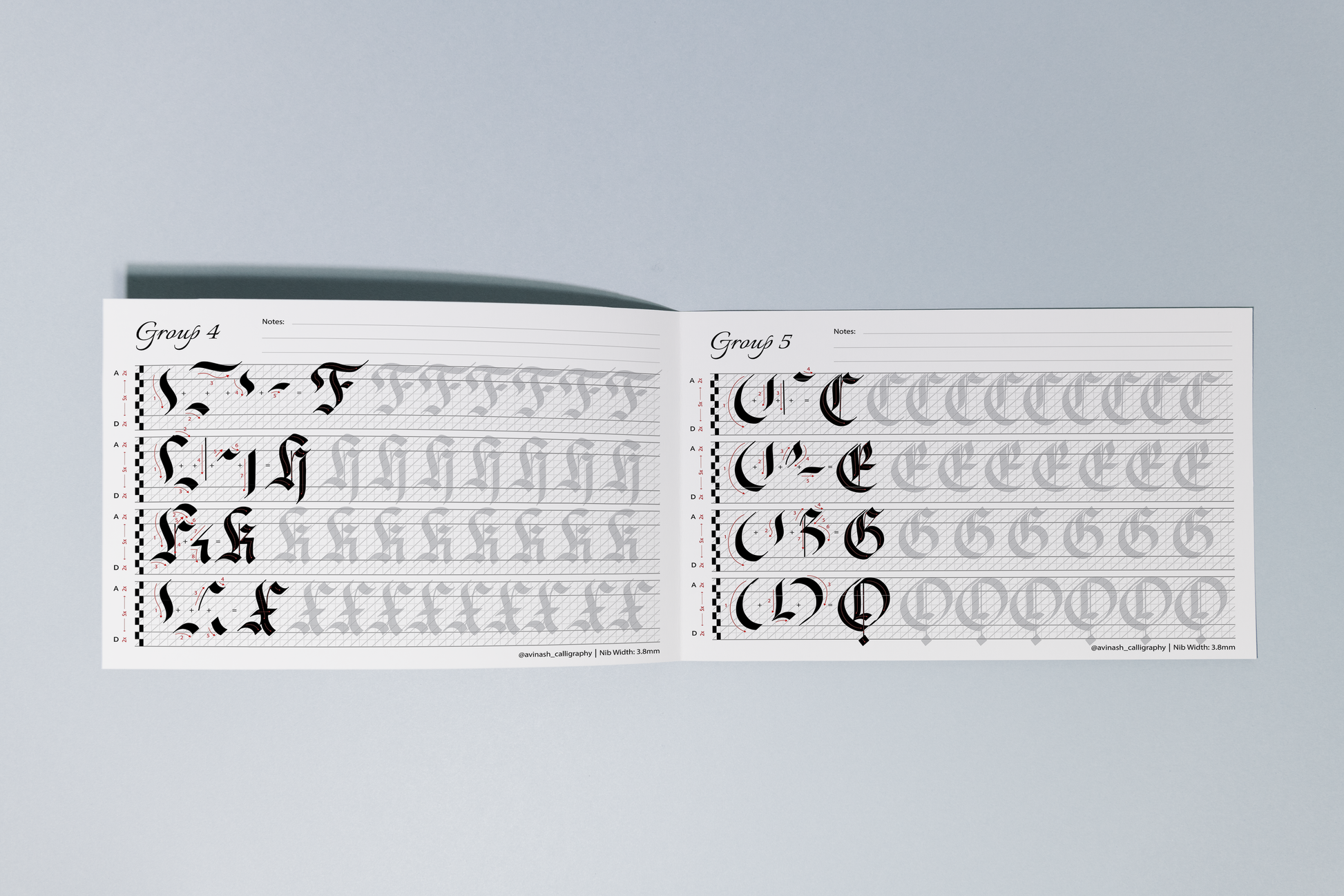 Fraktur Calligraphy Workbook - Oriandcalli