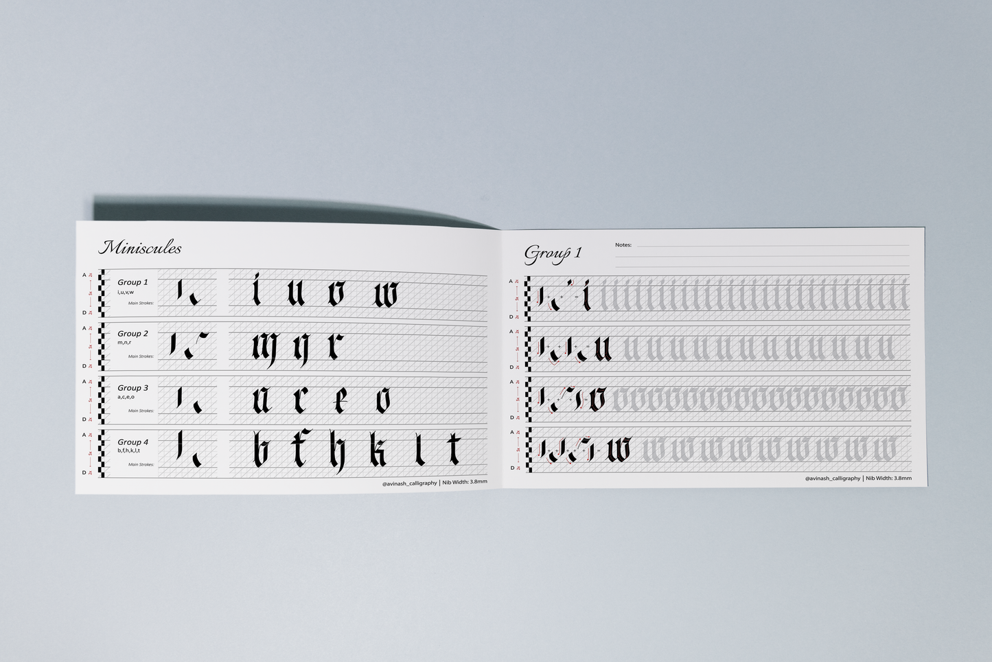 Fraktur Calligraphy Workbook - Oriandcalli