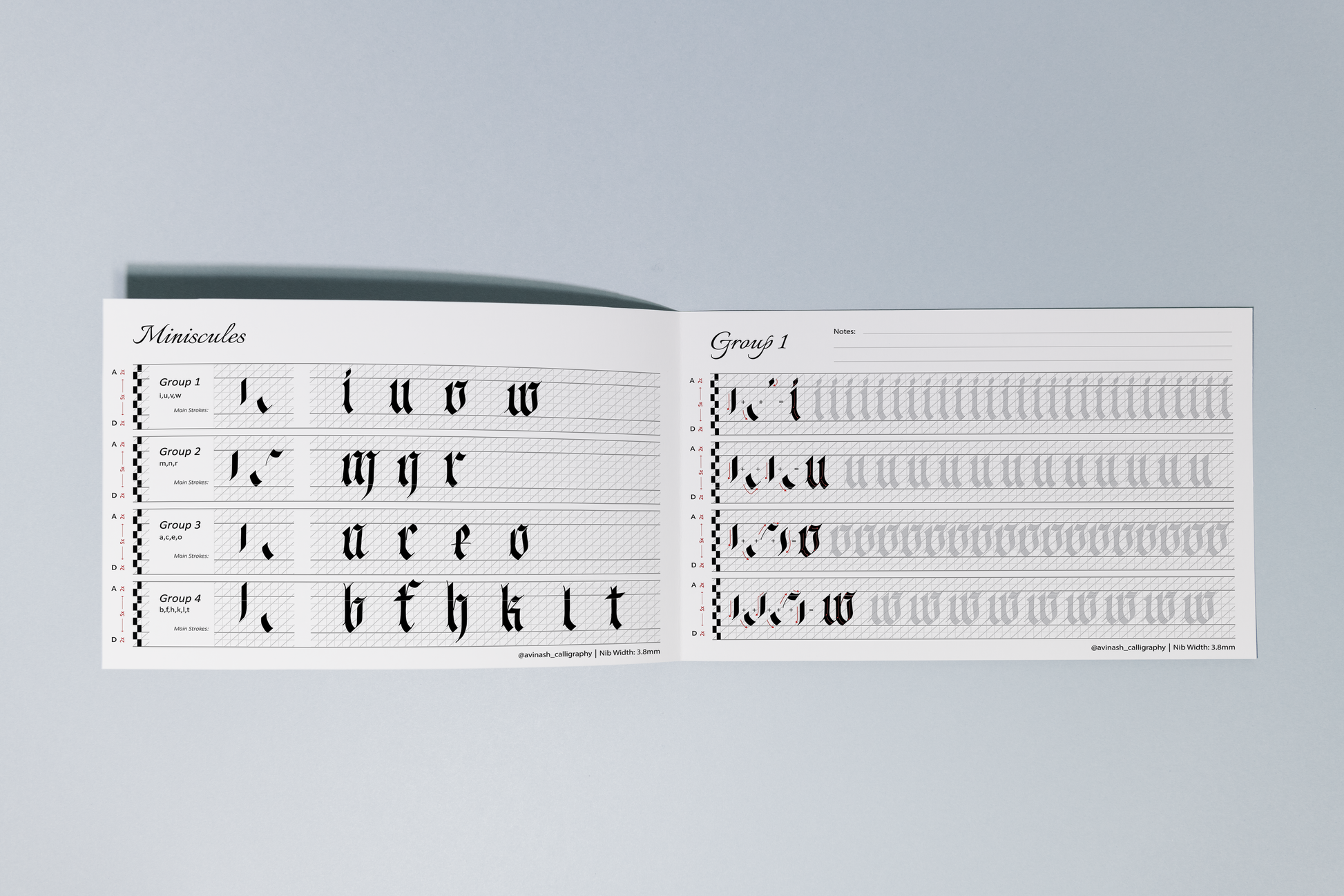 Fraktur Calligraphy Workbook - Oriandcalli