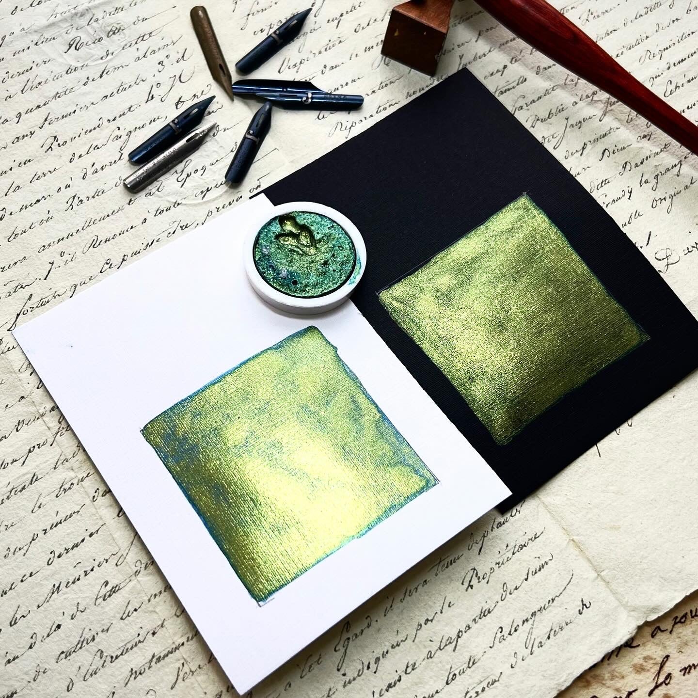 Metallic green set -1 - Oriandcalli