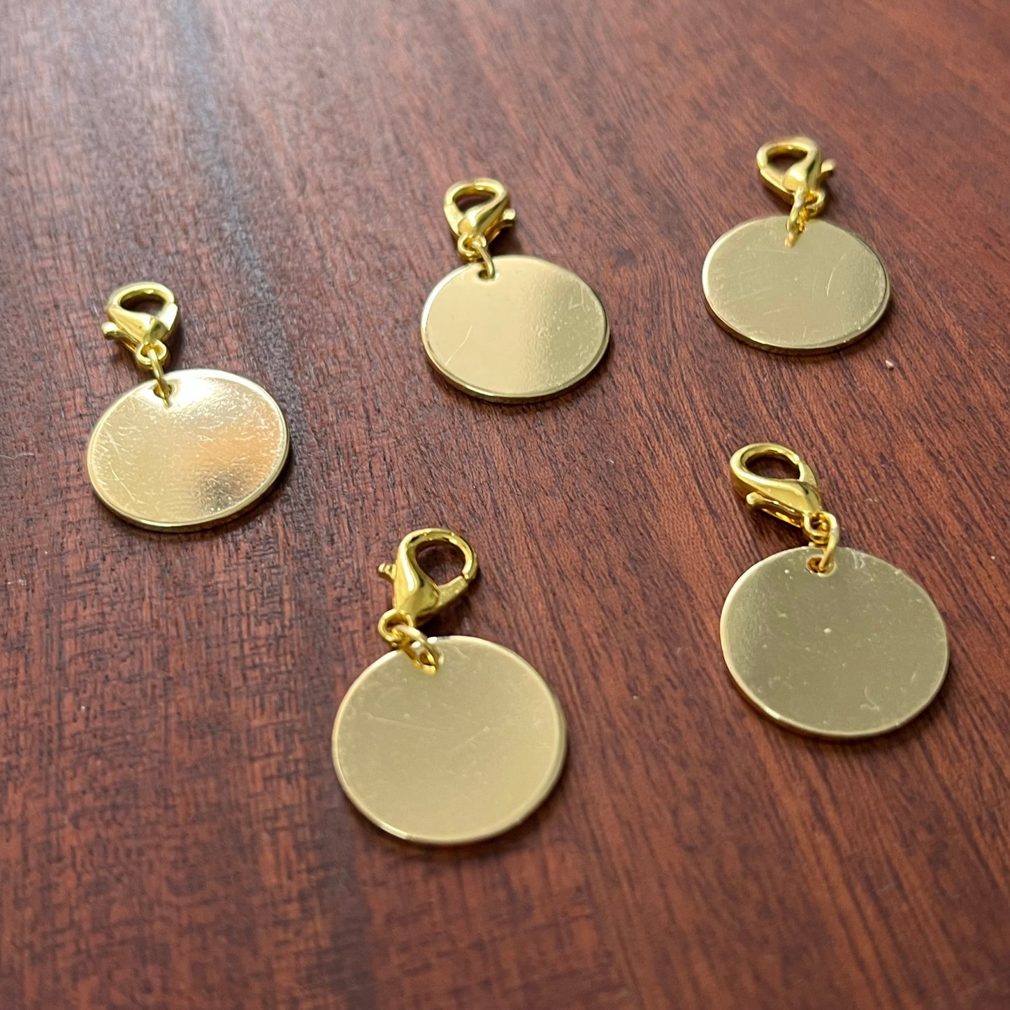 Empty metal pendants set - Oriandcalli
