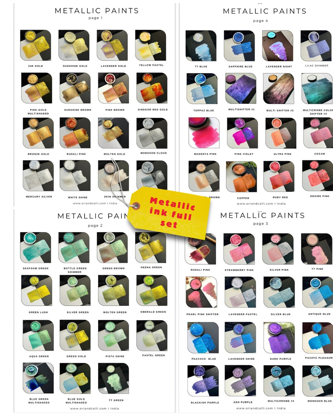Metallic paint full set - Oriandcalli