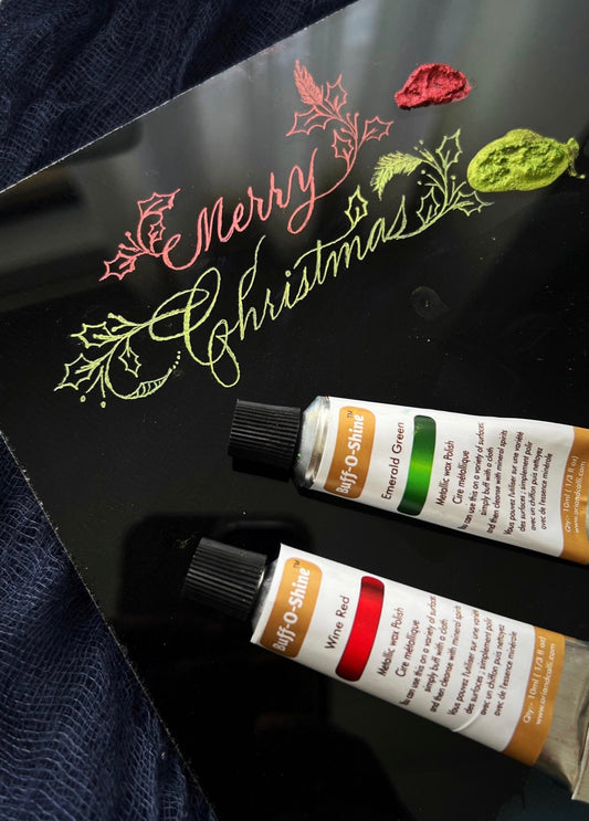 Buff O Shine Wine Red & Emerald Green - Oriandcalli