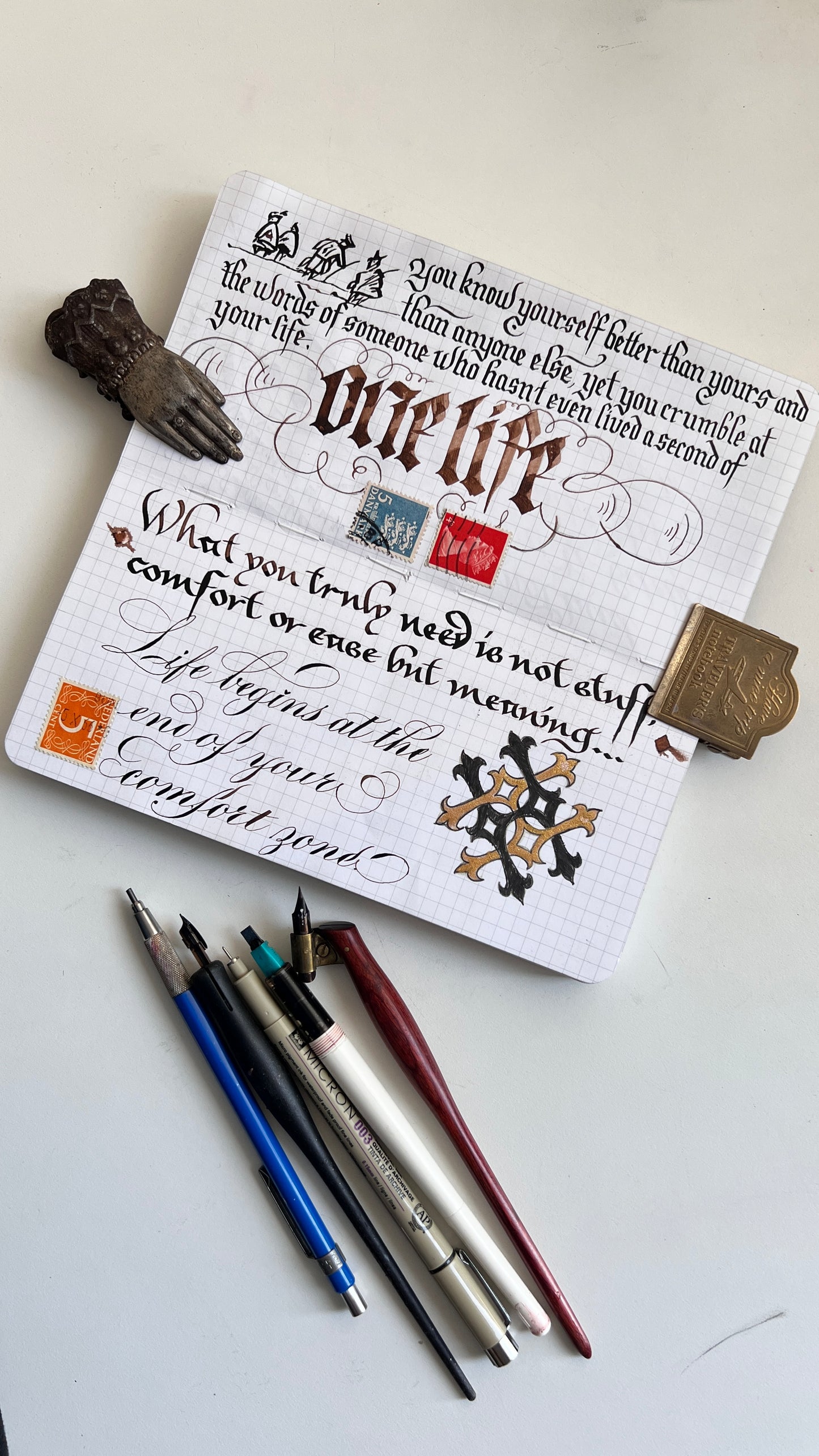 Maple leaf ink samplers - Oriandcalli