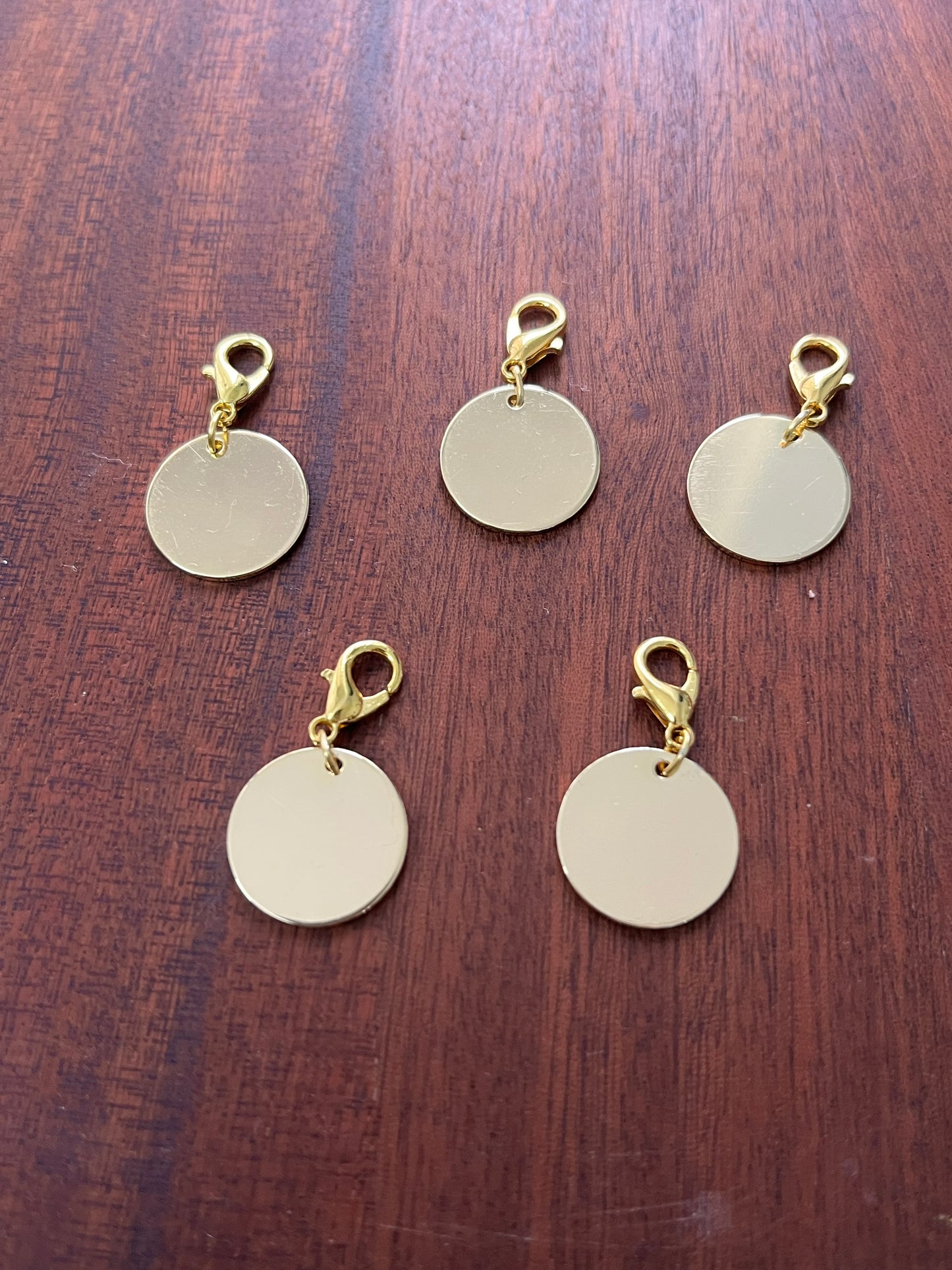 Empty metal pendants set - Oriandcalli