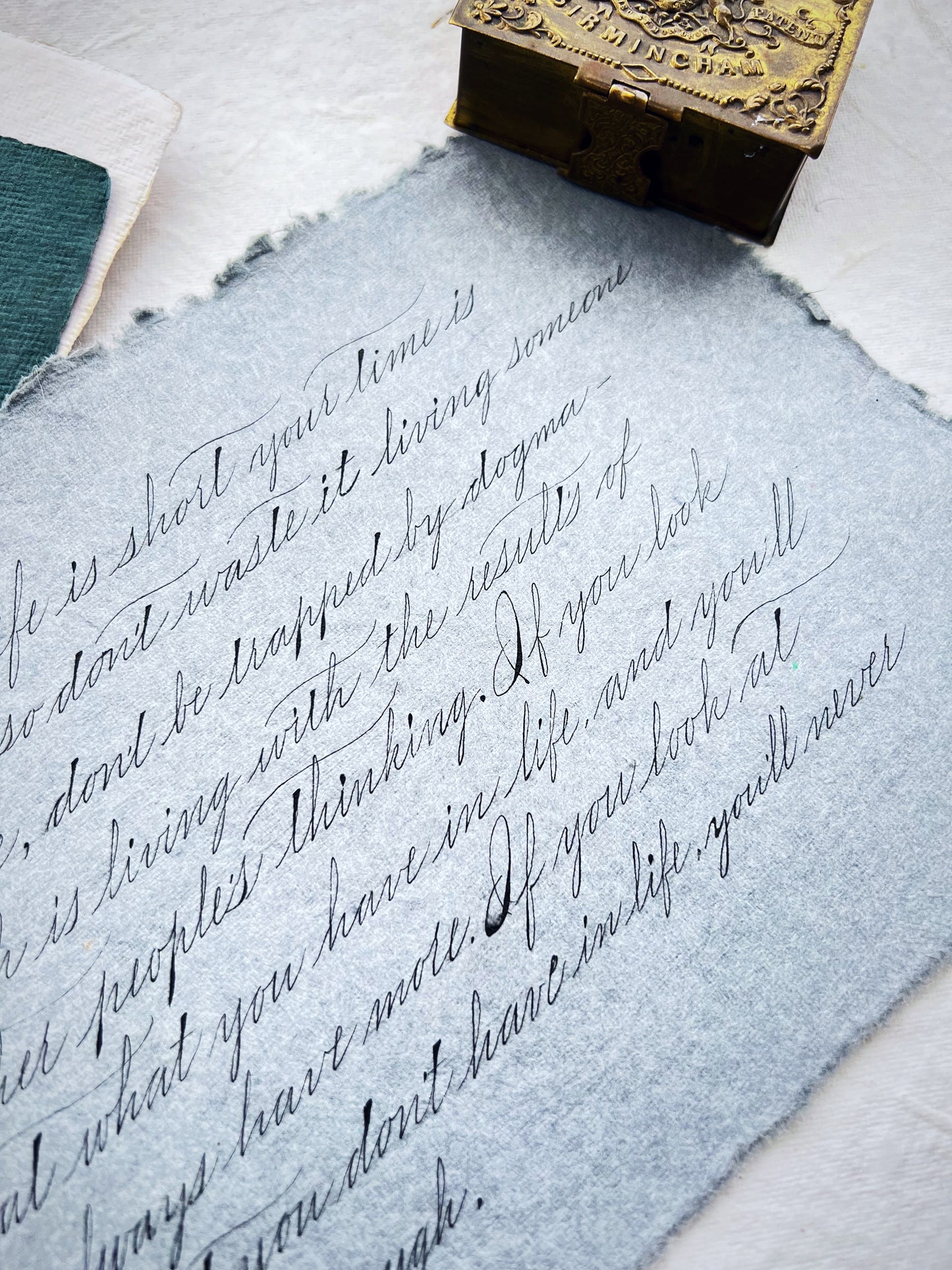 Deckled edge paper set - Oriandcalli