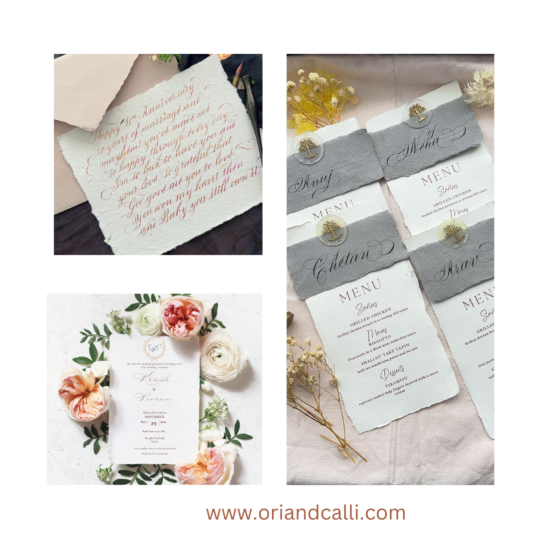 Deckled edge paper set - Oriandcalli