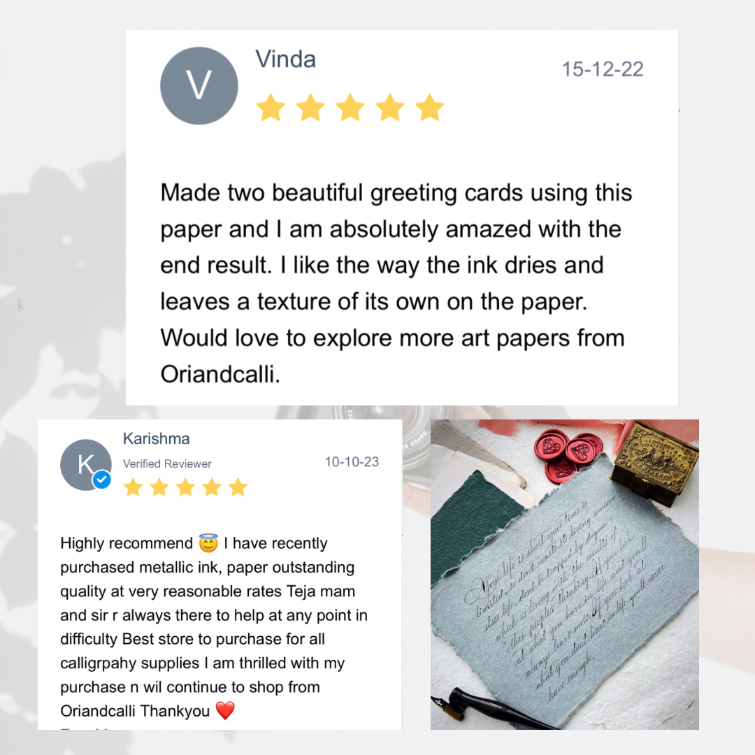 Deckled edge paper set - Oriandcalli