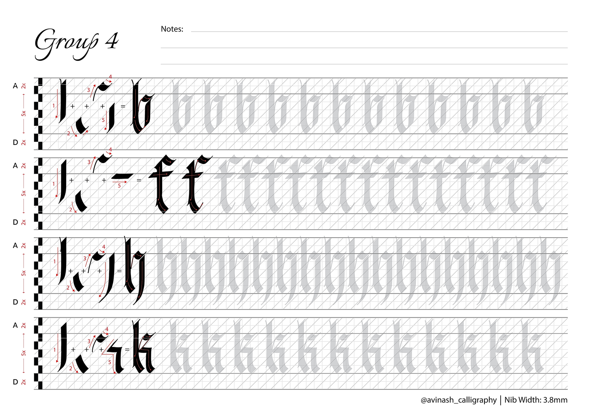 Fraktur Calligraphy Workbook - Oriandcalli