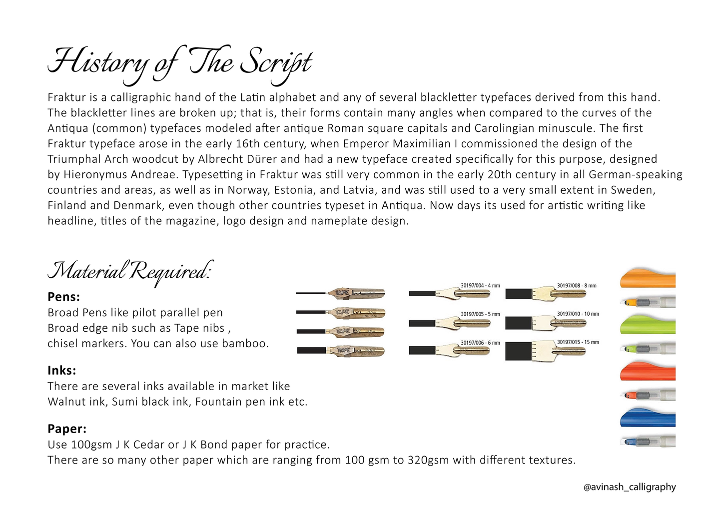 Fraktur Calligraphy Workbook - Oriandcalli