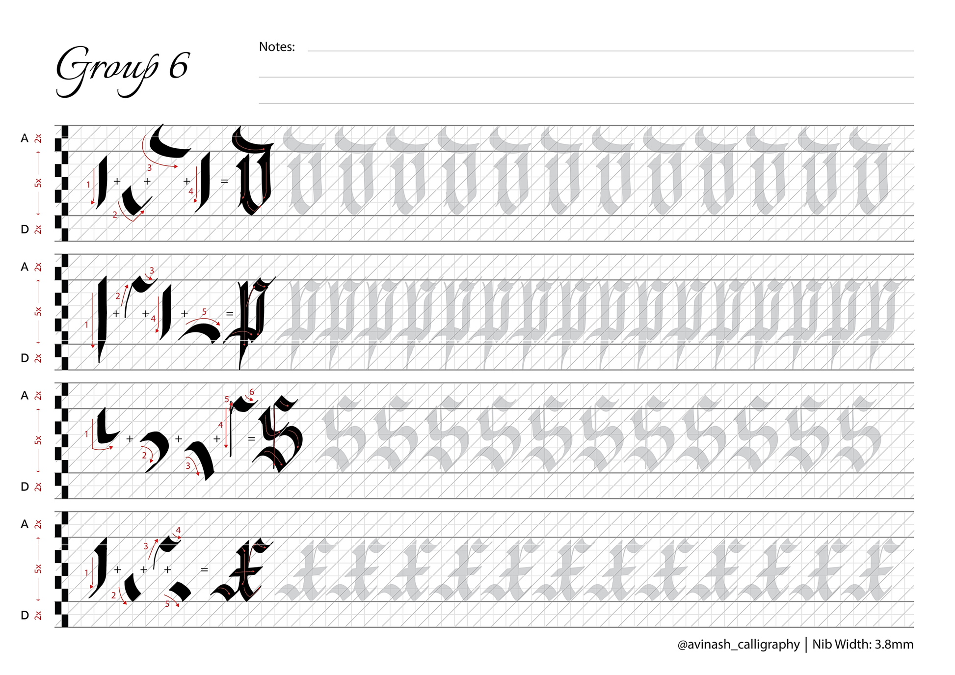 Fraktur Calligraphy Workbook - Oriandcalli