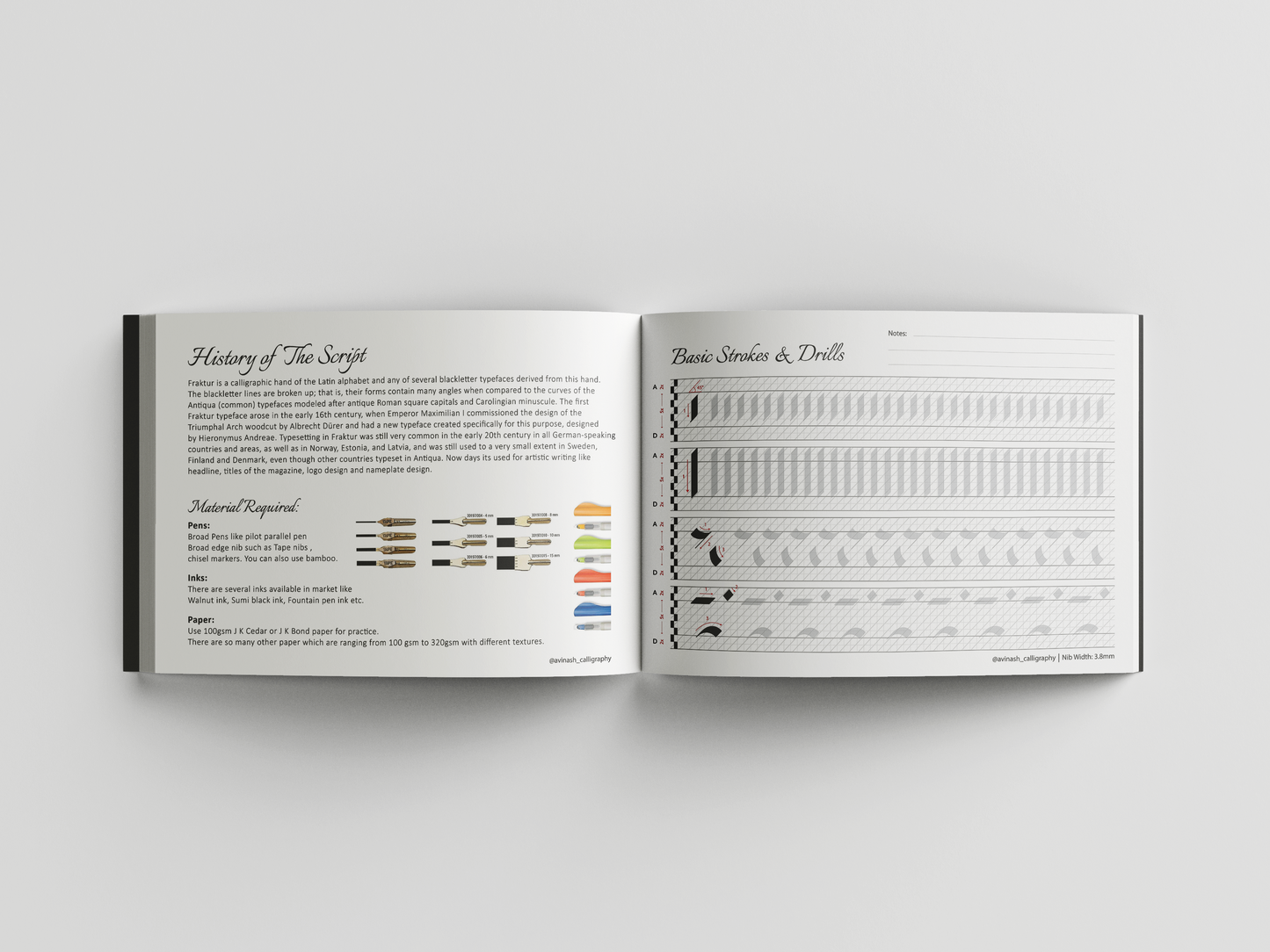 Fraktur Calligraphy Workbook - Oriandcalli