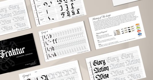 Fraktur Calligraphy Workbook - Oriandcalli