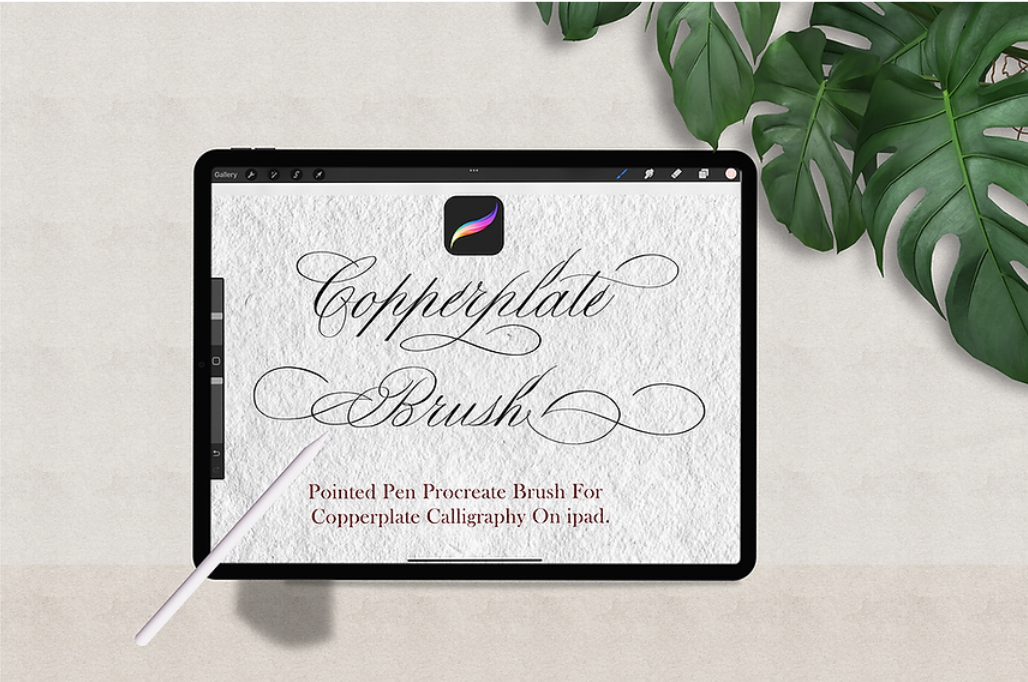 Copperplate Calligraphy Brush for ipad - Oriandcalli