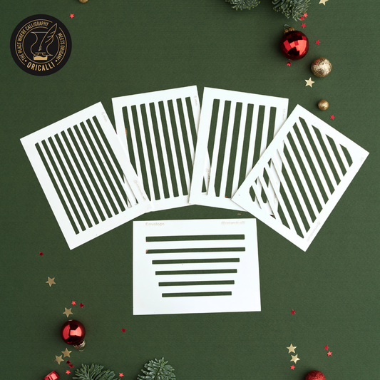 Guideline sheets compact A5 size  (Set of 5) - Oriandcalli