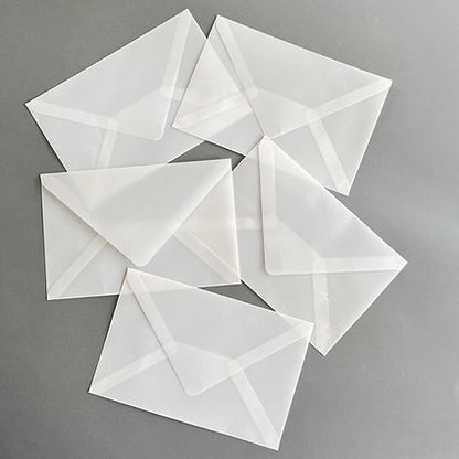 Translucent paper envelope set