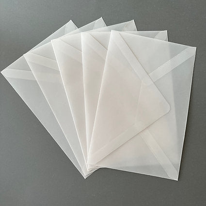 Translucent paper envelope set