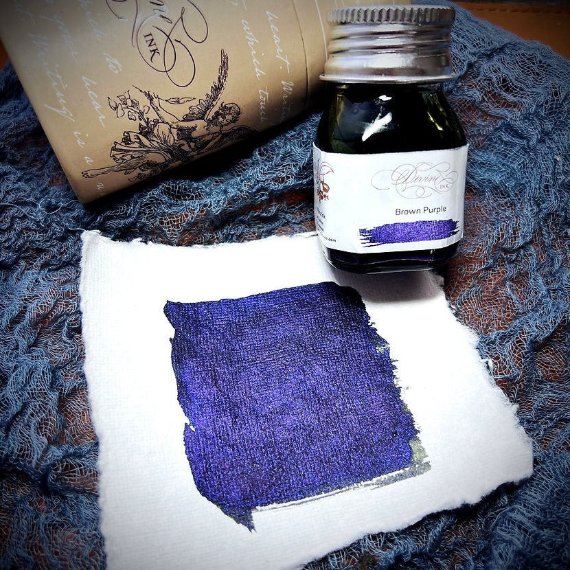 Encre violette marron noyer