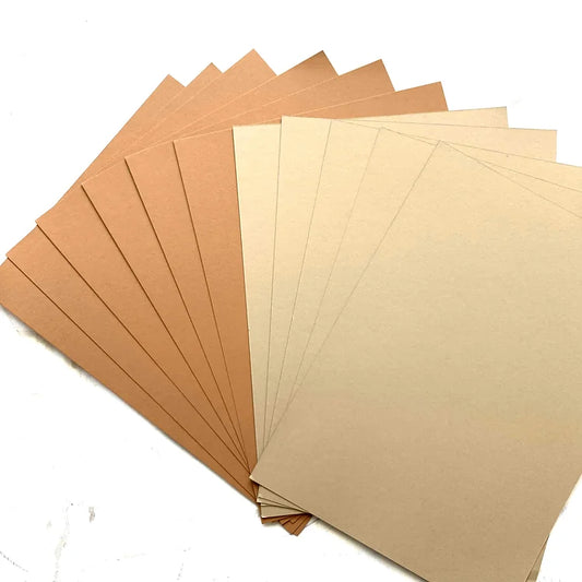 Ensemble de papier brun sable et beige