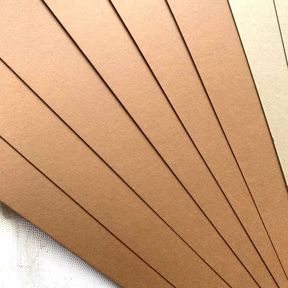 Sandy Brown & Beige Paper Set