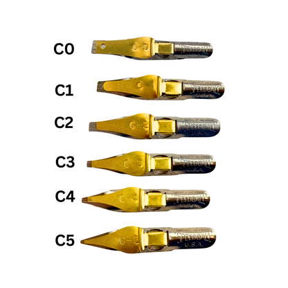 speedball C-series Broad edge nibs
