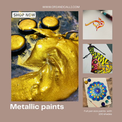 Vintage Metallic paint set