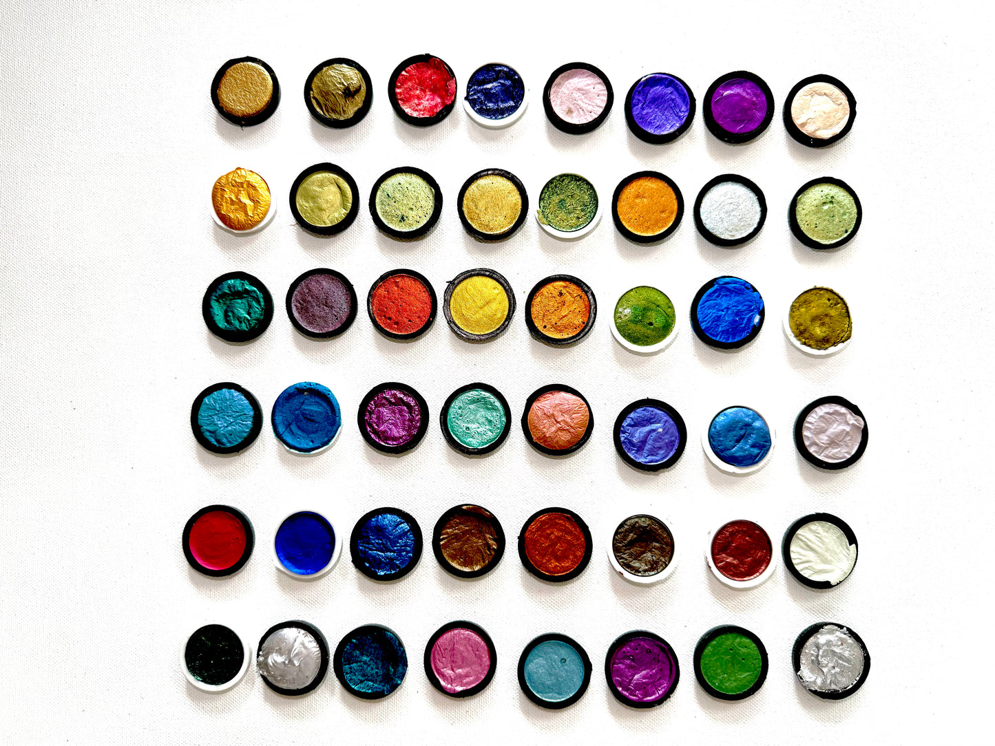 Metallic paint set