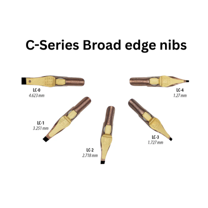 speedball C-series Broad edge nibs