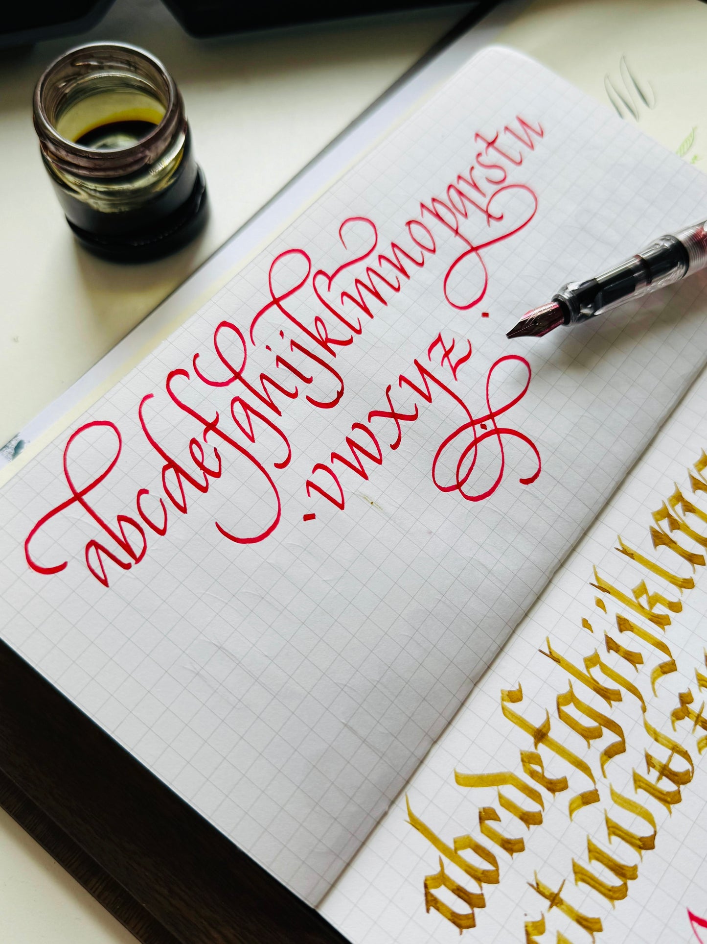 Calligraphy cut nib pen set