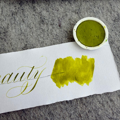 Watercolor green palette