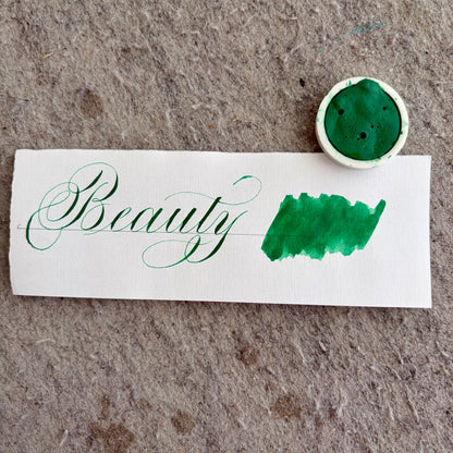 Watercolor green palette
