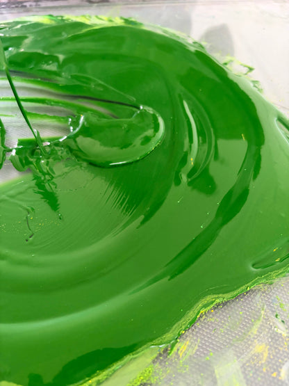 Watercolor green palette