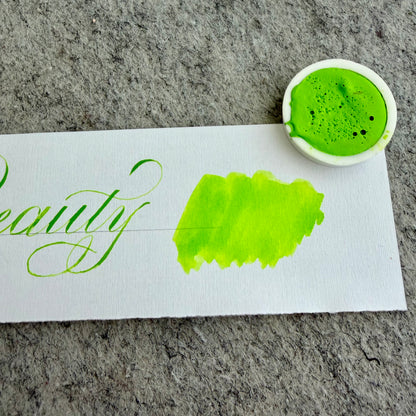 Watercolor green palette