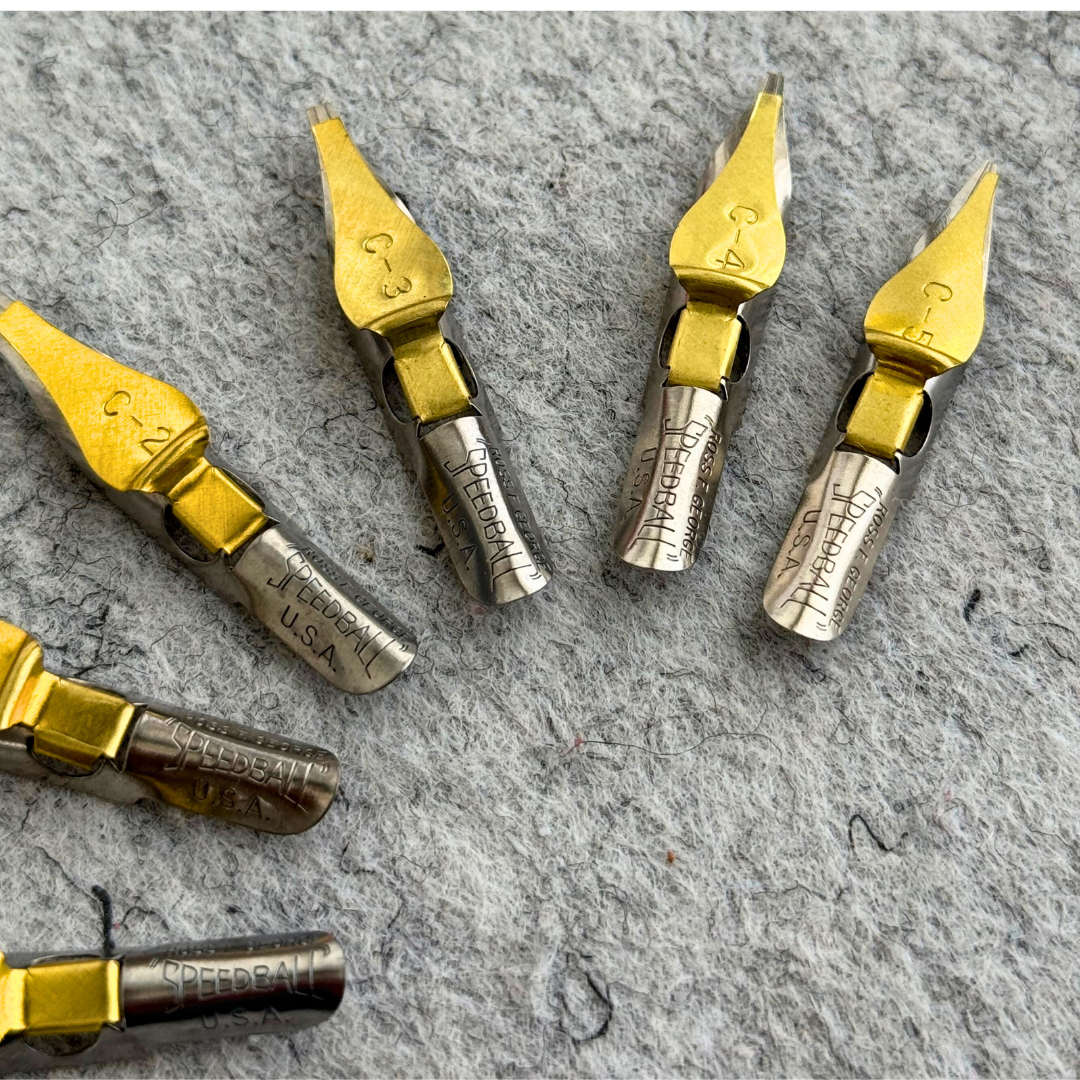 speedball C-series Broad edge nibs