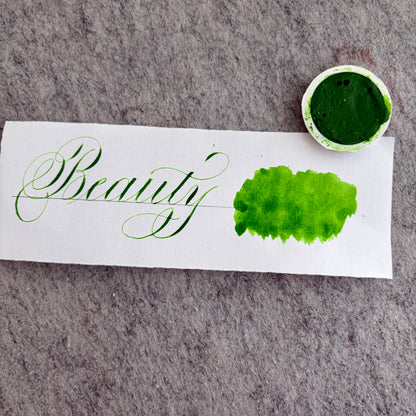 Watercolor green palette