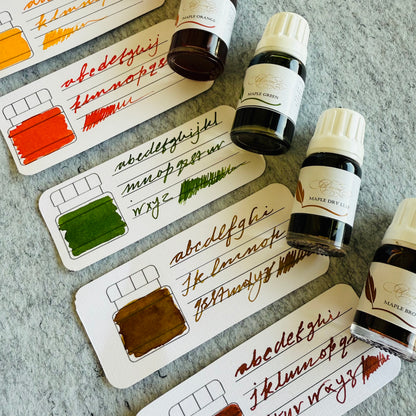 Maple leaf ink samplers