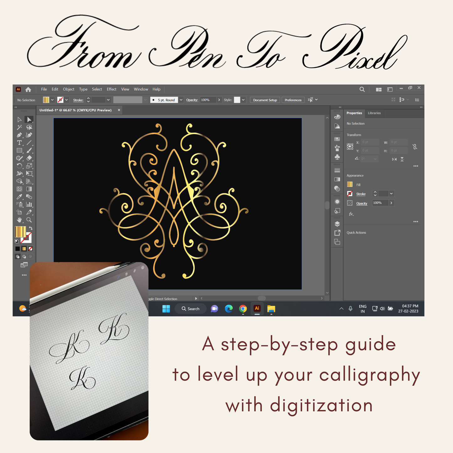 Digitization of Calligraphy (Pre-recorded sessions) - Oriandcalli