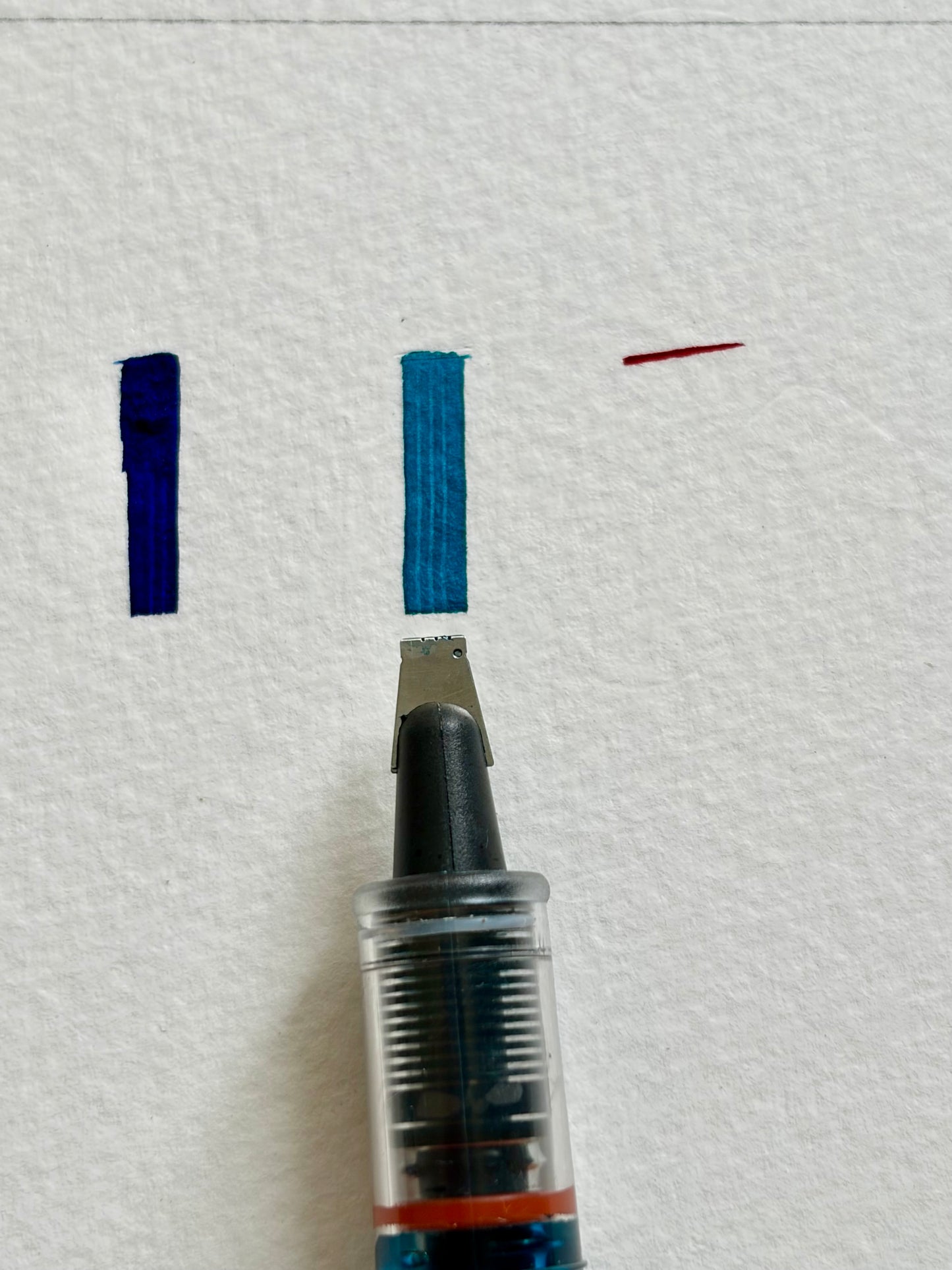 Flat tip pens