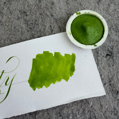 Watercolor green palette