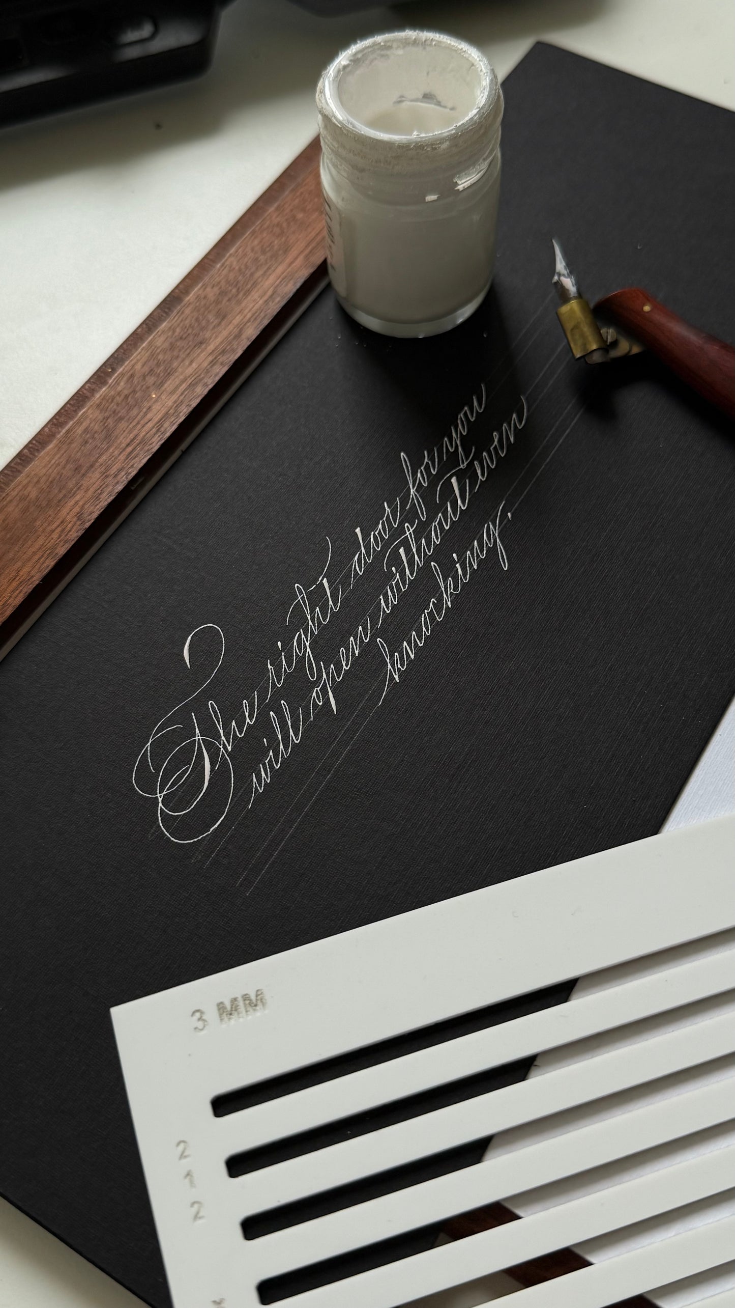 Spencerian stencil A5