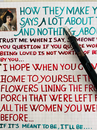 Calligraphy cut nib pen set