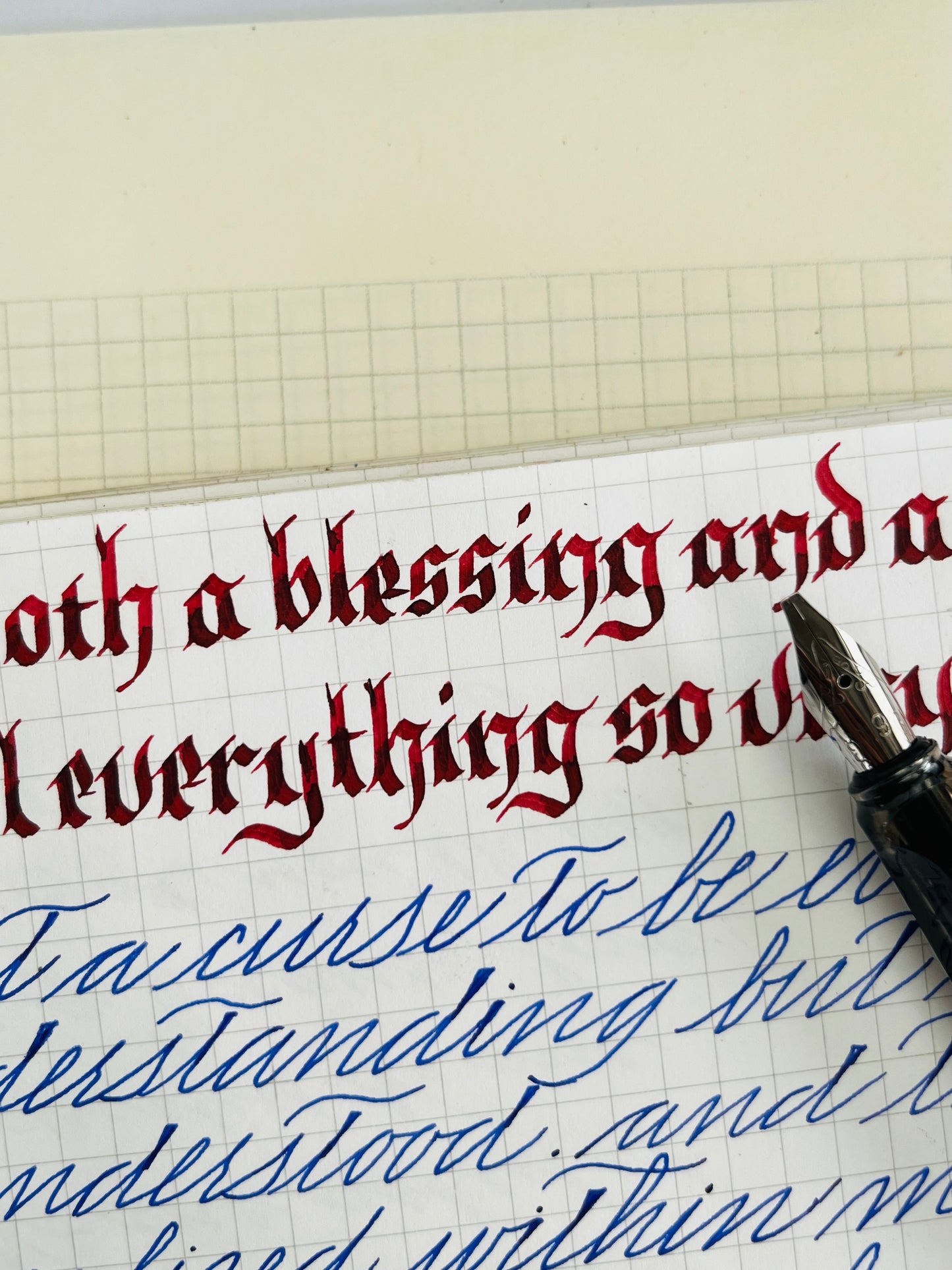 Calligraphy cut nib pen set