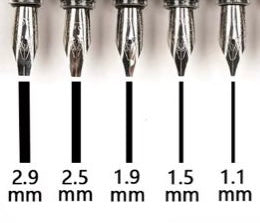 Calligraphy cut nib pen set